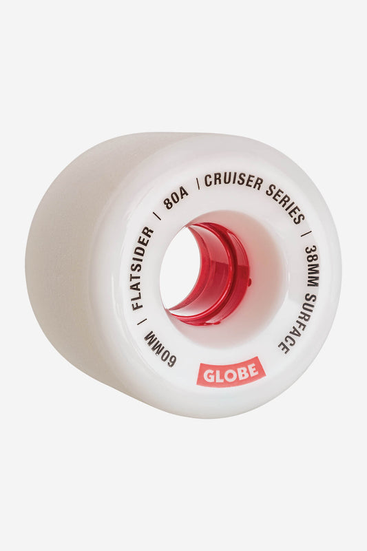 Globe Brand Flatsider Cruiser Wheel - White/Red