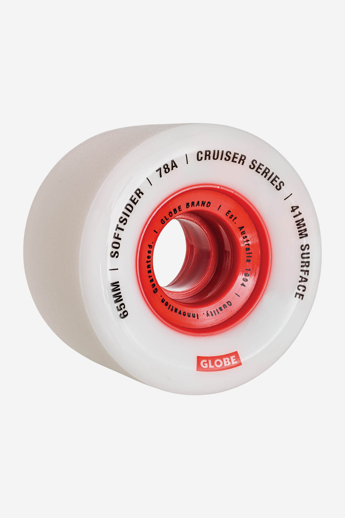 Globe Brand Softsider Cruiser Wheel - White/Red