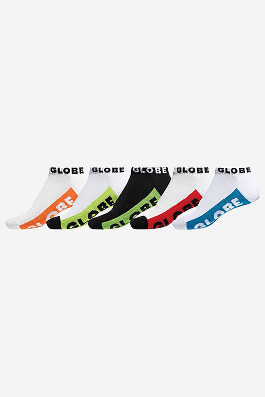 Globe Brand MULTI BRIGHTS ANKLE SOCK 5PACK - MULTI