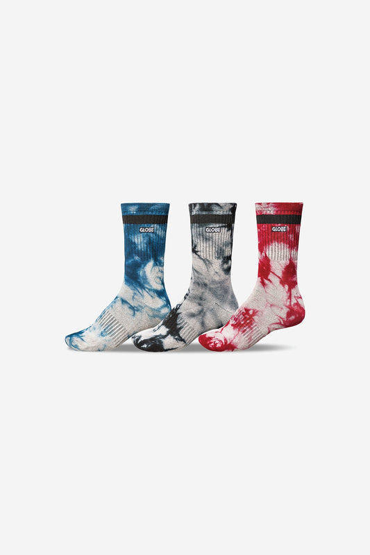 Globe Brand All Tied Up Sock 3 Pack - Assorted