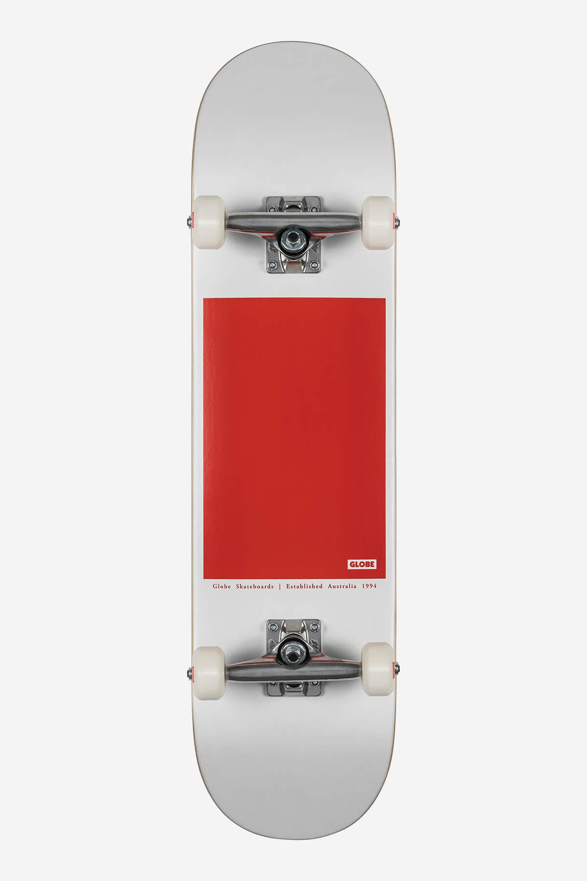 Globe Brand G0 Block Serif - White/Red