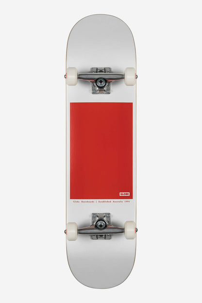 Globe Brand G0 Block Serif - White/Red