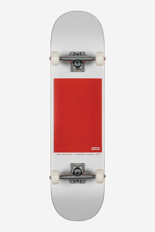 Globe Brand G0 Block Serif - White/Red