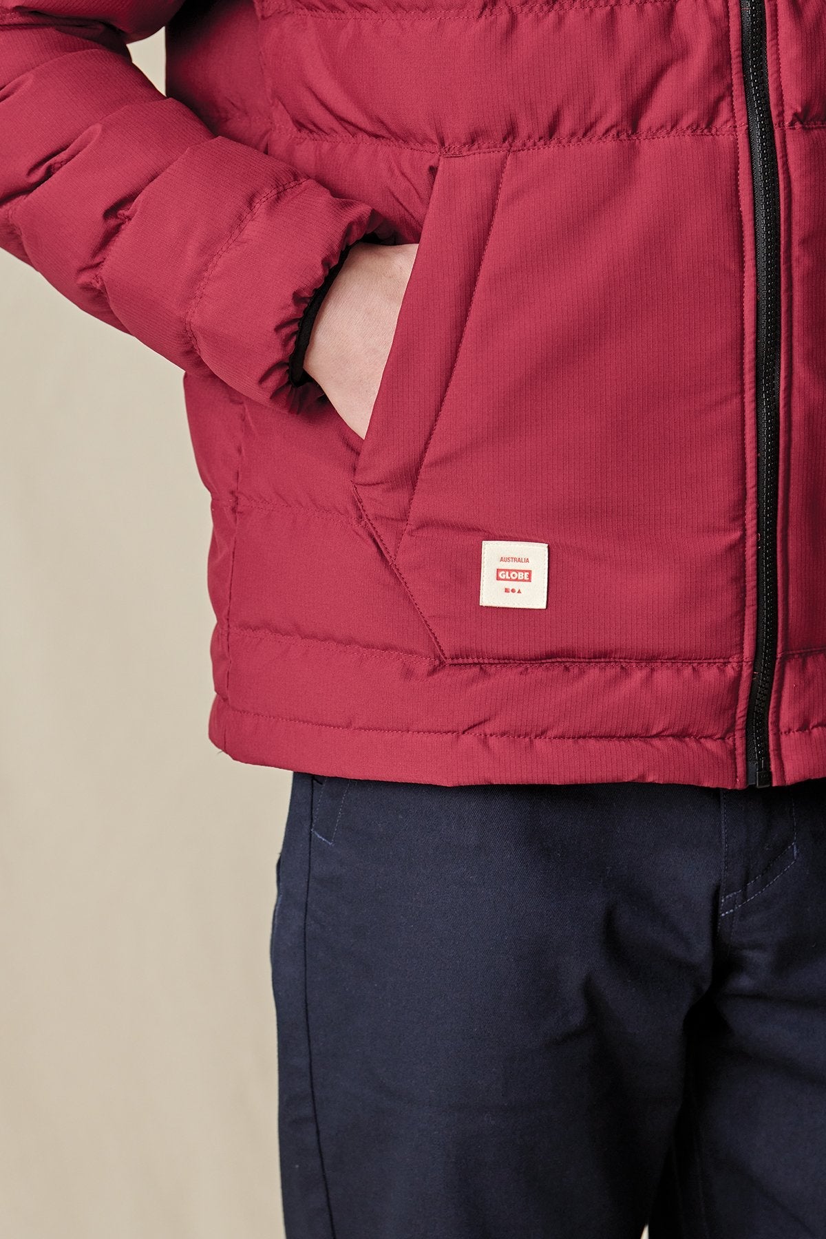 Globe Brand Prime Down Jacket - Rhubarb