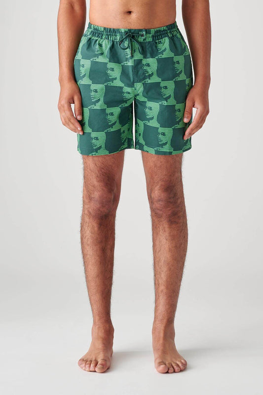 Globe Brand Circuits Poolshort - Night Green
